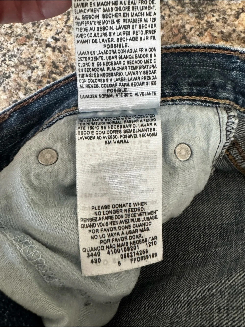 Levi's 527 Jeans Mens 30x32 Blue Slim Bootcut Stretch Denim Medium Wash Distress